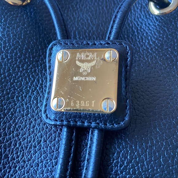 Vintage MCM Leather Bucket Bag - Picture 12 of 13